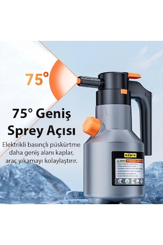 Ezere 2l Yüksek Basınçlı Şarjlı Köpük Makinası Oto Yıkama Pompası Köpük Püskürtücü- 5775