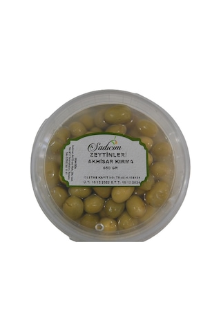 Sadıcım Yeşil Kırma Zeytin 650 Gr Pet Kavanoz