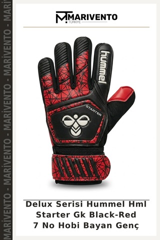 Delux Serisi Hummel Hml Starter Gk Black-red 7 No Hobi Bayan Genç Siyah - Kırmızı