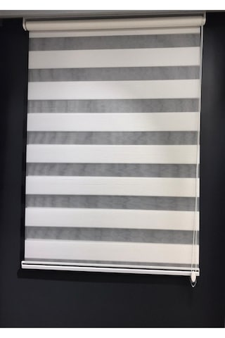Zebra Stor Perde Beyaz Mikro Pliseli Ev Ofis Mutfak Çocuk Odası Yatak Odası Salon Perdesi Mz-3000 Beyaz