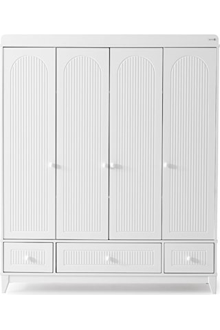 Aymini Efor 4 Kapılı Bebek Odası Takımı Beyaz