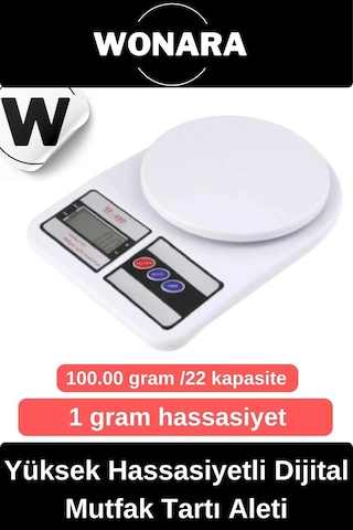Deluxe Yüksek Hassasiyetli Pilli Mutfak Terazisi Dara Fonksiyonlu Otomatik Kapanma Özellikli Ölçer Diğer
