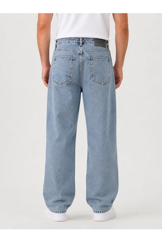 Classics Men Black Wood Denim Erkek Baggy Jean Pantolon 7748 Buz Mavi
