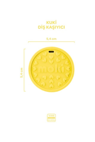 Silikon Diş Kaşıyıcı Kuki Sunrise Sarı