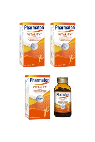 Pharmaton Vitality 60 Kapsül 3 Adet