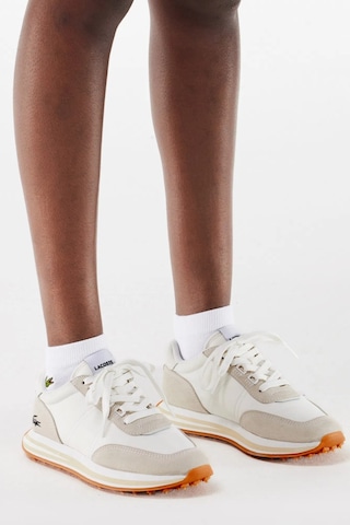 Lacoste L-spin Leather Womens Sneaker Hakiki Deri Kadın Günlük Spor Ayakkabı Krem Krem