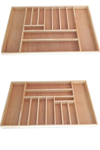 Kaşıklık 75 X 45 Cm. Ahşap Kaşıklık Ve Servis Gereçleri Düzenleyici Organizer