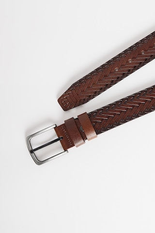 Tudors Erkek %100 Hakiki Deri 4 Cm Spor Kahverengi Kemer-32629 Kahverengi