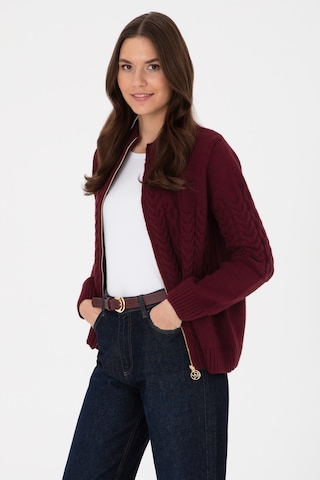 U.S. Polo Assn. U.s. Polo Assn. Kadın Plum Hırka Triko 50314669-vr177 New Plum
