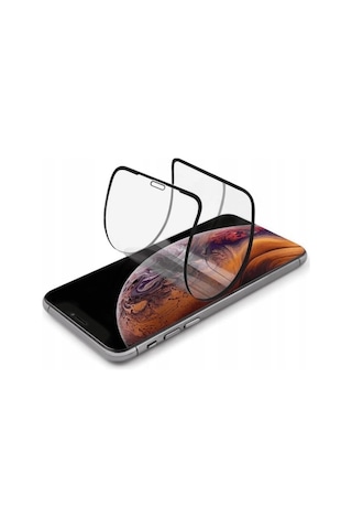 Apple Uyumlu   iPhone Xs Max Ekran Koruyucu Seramik Nano 9D Tam Kaplama