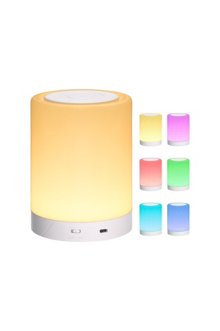 Neoglint D C5v 3w Gece Lambası Başucu Lambası Hassas Dokunmatik Kontrol Destekli Statik Renk/ Ahşap