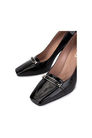 Tamer Tanca Kadın Hakiki Deri Siyah Rugan Topuklu Ayakkabı 1096 2081 Bn Ayk Sk25-26 Sıyah Rgn Siyah