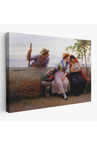 Es10 Özel Tasarım, Dekortif BaskıKadınları Taciz Eden Adam Tablosu-6526 (125 x 210)