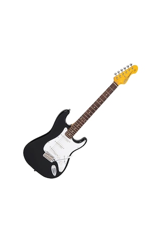 Vintage V6 Reissued Elektro Gitar - Boulevard Black