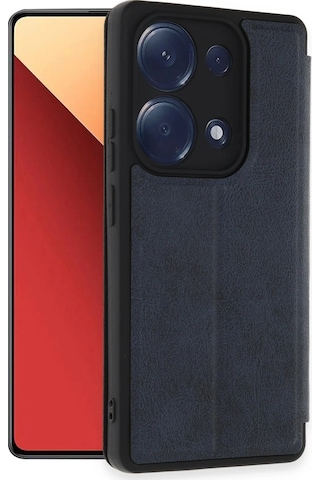 Gld-spt- Newface Xiaomi Redmi Note 13 Pro 4g Kılıf Flip Cover - Lacivert