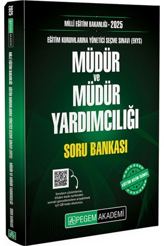 2025 Meb Ekys Müdür Ve Müdür Yardımcılığı Soru Bankası Ve Konu Anlatımı Pegem