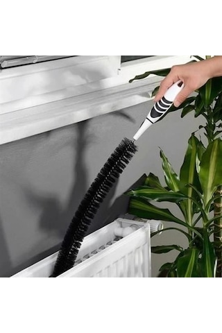 Ergonomik Pratik Kolay Kalorifer Peteği Temizleme Fırçası Aleti Siyah