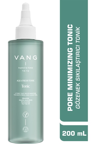 Vang Yağlı Sivilce Leke Siyah Nokta Karşıtı Karma Cilt Ciltler İçin Tonik Salisilik Asit 200 Ml