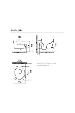 Creavit Elegant Rim-Off Kanalsız Asma Klozet Kapak Dahil Eg321