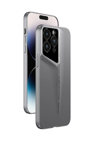 Apple Uyumlu iPhone 15 Pro Max Kılıf Ultra İnce Kamera Korumalı Sert Rubber Safety Telefon Kılıfı