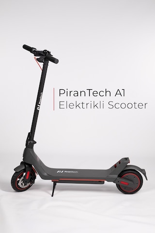 A1 Elektrikli Scooter 350w Güç - Kırmızı Kırmızı - Siyah