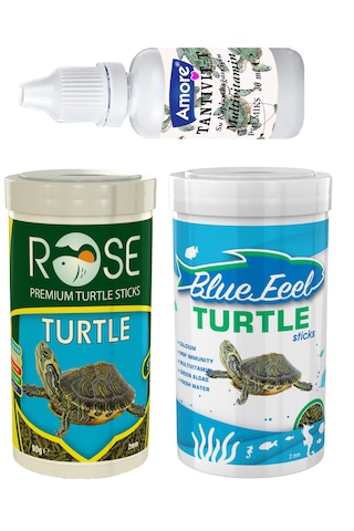 Rose Kaplumbağa Yemi 100ml, Bluefeel Turtle Sticks Vitamin Set