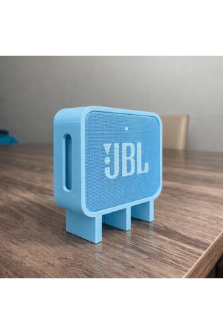 Go 3 Uyumlu Hoparlör Standı Masaüstü Yükseltici Mini Speaker Tutucu Mavi