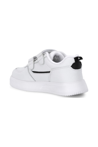 Slazenger Kalıpso F Unisex Çocuk Cırt Cırtlı Beyaz / Siyah Günlük Spor Ayakkabısı Beyaz - Siyah