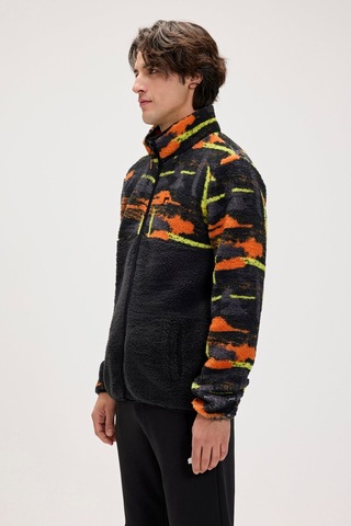 Bad Bear Vernon Siyah Erkek Full-zip Polar Sweatshirt Siyah