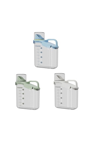 Gqiang Hava Geçirmez Pirinç Saklama Kabı, 2000ml Çift Sızdırmaz