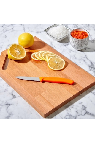 Victorinox 6.7636.L119 8 CM Tırtıklı Soyma Bıçağı Turuncu