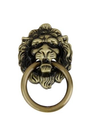 Homyl Vintage Aslan Kafası Tasarım Çekme Kolu Dolap Pirinç