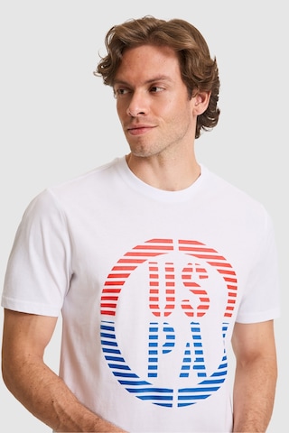 U.s. Polo Assn. Erkek Beyaz Tişört 50326955-vr013