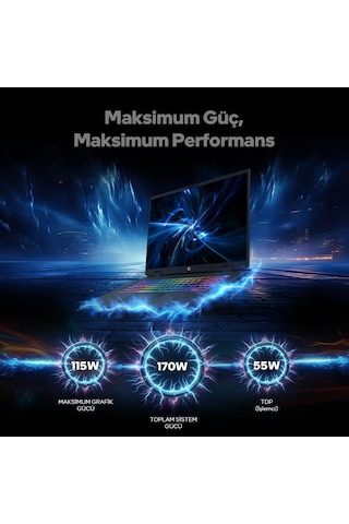 Game Garaj Slayer5 7XL-5070 -C6 Intel Ultra 7 255hx 32 GB 1 TB SSD RTX5070 17" Free Dos Dizüstü Bilgisayar