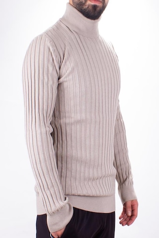 Twister 3625 Bej Balıkçı Yaka Erkek Kazak Bej