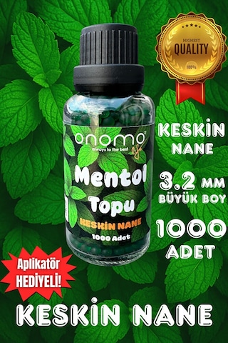 Premium Mentol Topu Keskin Nane Aroma Kapsülleri 1.000 Adet Yeşil Premium Mentol Topu Keskin Nane Aroma Kapsülleri 1.000 Adet Yeşil
