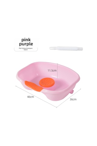 Maiyame Yatağa Uygun Yatırarak Kuru Şampuanlama Tutanak, Yaşlı/hasta Bakımı, Postpartum Kadınlar İçin Konforlu, Taşınabilir Ve Dayanıklı Pembe Güncellenmiş Model Pembe