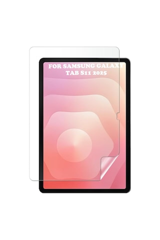 Samsung Galaxy Tab S11 Ekran Koruyucu 11 Inç Nano Esnek Kırılmaz Tam Uyumlu Darbe Ekran Koruma
