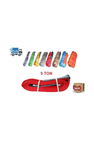 5 Ton Bez Sapan - Polyester Sapan - Çeki Halatı 5 M