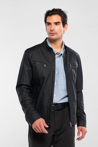 Tamer Tanca Erkek Hakiki Deri Siyah Deri Mont 571 Smr 768 Erk Dr Mont Sk25/26 Sıyah Tafta Siyah Siyah