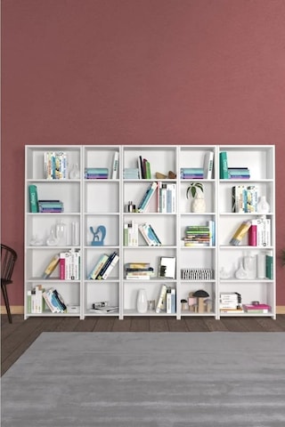 Mira Montessori Kitaplık Beyaz Beyaz