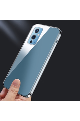 One Plus 9 Kılıf Süper Silikon Kapak - Renksiz Renksiz Renksiz