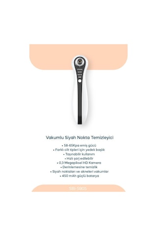 Sinbo 3 Ü 1 Arada Yüz Bakım Seti Gözenek Temizleme + Peeling + Masaj