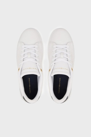 Tommy Hilfiger Deri Sneaker Ayakkabı Kadın Ayakkabı Fw0fw09105 0k6 Beyaz