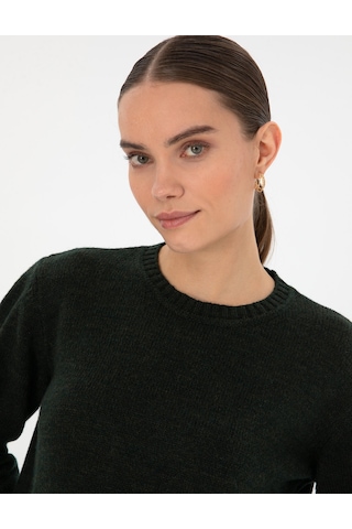 Pierre Cardin Kadın Koyu Yeşil Kazak /triko 50316310-vr079 Koyu Yeşil
