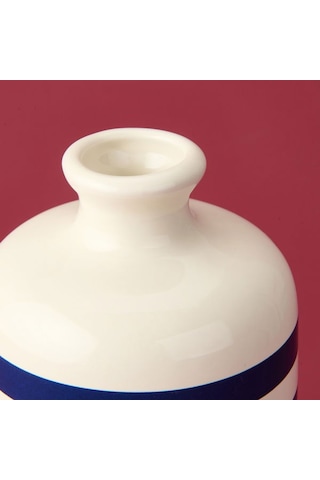 Evidea Deco Nautical Fun Vazo - Mavi / Beyaz - 27 Cm Mavi / Beyaz