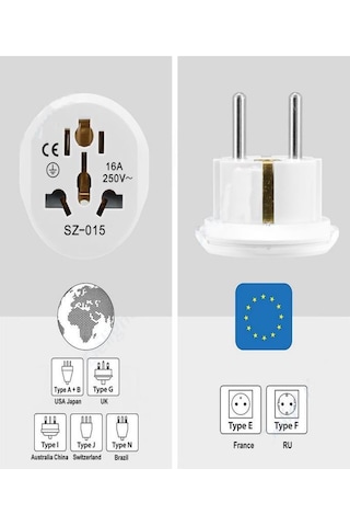 Şahnet Çin Türkiye Çevirici Adaptör N11.256