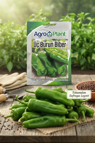 Agro Plant Üç Burun Biber Tohumu 25 Gr