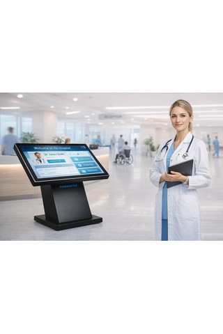 55" Touchscreen Desk Kiosk
