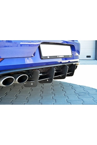 Volkswagen Golf 7.5 R Arka Tampon Splitteri Parlak Siyah